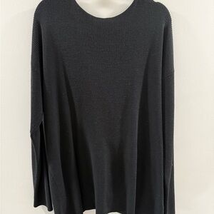 Halogen Low, Cross Back, Black Sweater.